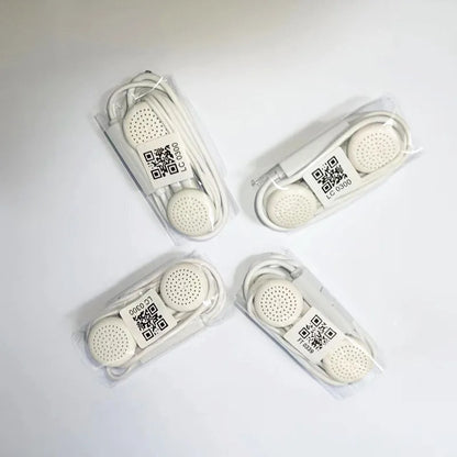 High Quality 10 PCS White 3.5mm Headphone Universal Earphones With Mic Wired Line Earbuds For Xiaomi Huawei Samsung S10 Phones