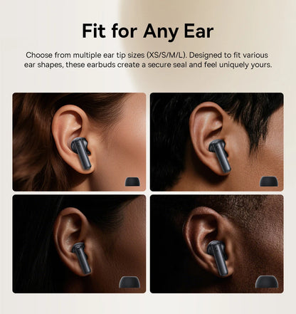 Baseus Bowie MP1 ANC Bluetooth 6.0 True Wireless Earbuds -55dB Adaptive Hybrid ANC Earphones Hi-Res LDAC 6-Mic ENC In-Ear Buds