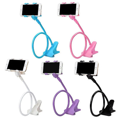 Phone Holder Stand Lazy Bracket Headrest Bed 360 Flexible Long Arms Clamp Mount Phone Stand 360 ° Rotation For iPhone 3.5~6.5"