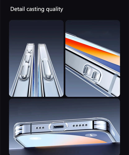Official Original Magnet Clear Case For Iphone 17 Air 16 15 14 Plus 12 13 Mini 11 Pro Max 7 8 Se 20 X Xs Xr Apple Magsafe Cover