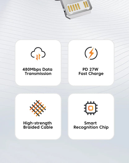 Toocki PD 20W USB C To Lightning Cable For iPhone 14 13 12 11 Pro XS 8 Type C To Lightning Cable Data Wire Fast Charging Cable