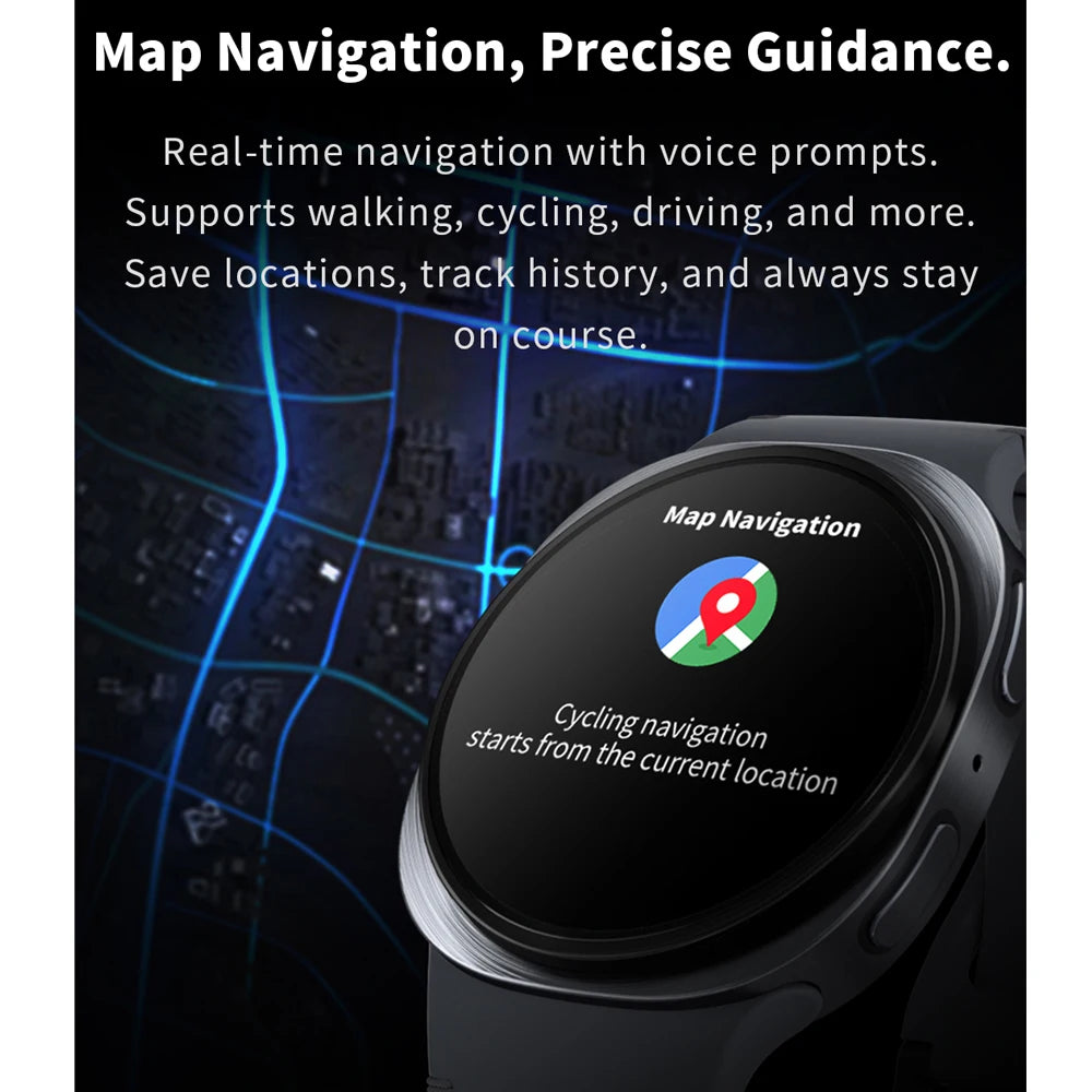 2026New GPS Tracking Smart Watch Women Health Monitoring Bluetooth Call NFC  IP68 Waterproof  Sports Mode Compass Smartwatch Men
