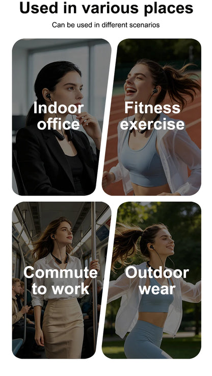 Acer Ohr810 Neckband-Style In-Ear Wireless Headphones, Secure Fit to Prevent Falling Off, Stereo Sound Effect, Bluetooth 5.4, Long Battery Life, Clear Calls, Suitable for Daily Sports and Commuting