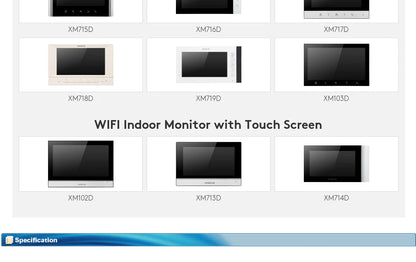XC112F-3 HD IP65 Doorbell Camera with 3 Call Buttons for 4 Wire 1080P Tuya APP Video Door Phone Intercom Home Security 3 Flats