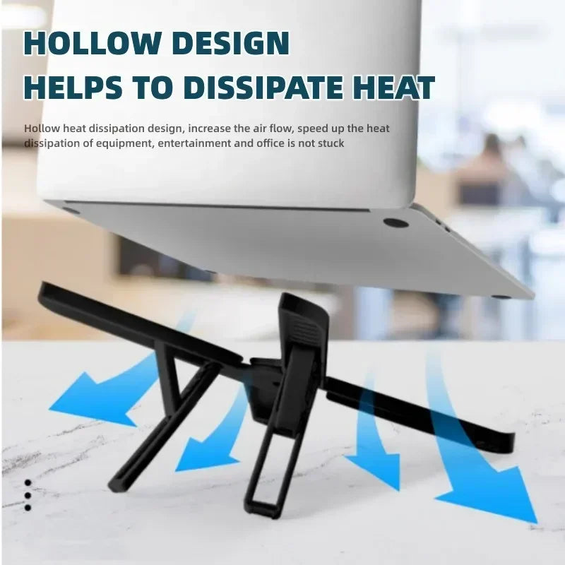 Foldable Laptop Stand 7 Levels ABS Portable Tablet Computer Bracket Universal Pad PC Holder for Macbook Apple  Air Pro Lenovo