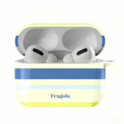Fragola White Pentagram Shockproof Protective Glossy HD Hard PC Cover Case For AirPods Earphone 1 2 3 Pro Pro2 With Metal Hook