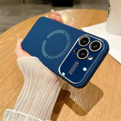 Large Window Autofocus Liquid Silicone For Magsafe Magnetic Case For iPhone 16 15 Plus 14 13 12 11 Pro Max Lens Shockproof Cover