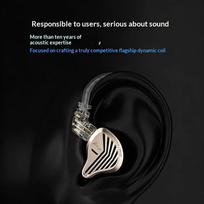 Genuine GK KUNTEN PRO HiFi In Ear Earphones Second Generation Dynamic Driver Long Stroke Bass Wired Headset For Music Audiophile