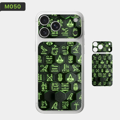 BC05 for Apple iPhone 17 Pro Max /17 Pro/Air Camera with Battery Skin Wrap 3D Colorful Rear Protective Sticker Film