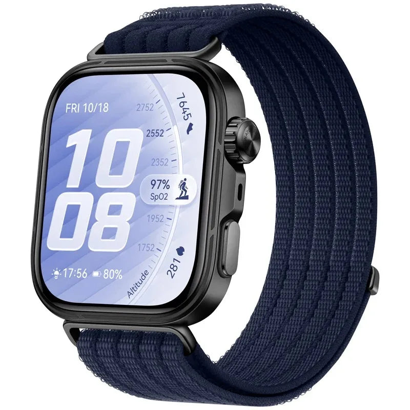 Official Nylon Braided Strap for Huawei Watch Fit 5/5 Pro Breathable Bracelet Watchband Huawei Watch Fit 4 Pro/4/3 Accessories