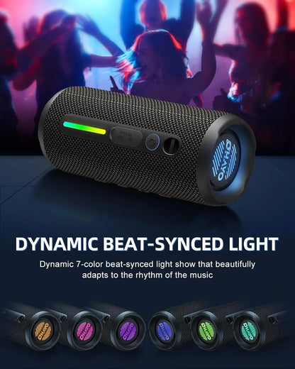OHAYO Bluetooth Speaker 24W, Wireless Portable Outdoor Bluetooth Speakers, True Wireless Stereo IPX7 Waterproof, Dual Pairing Bluetooth 5.3 Built-in Mic