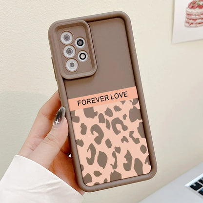Leopard Pattern Case For Samsung Galaxy S25 Ultra Case Samsung S26 Ultra S24 FE S25 Plus S23 S22 S21 S20 FE A73 5G Cases Cover