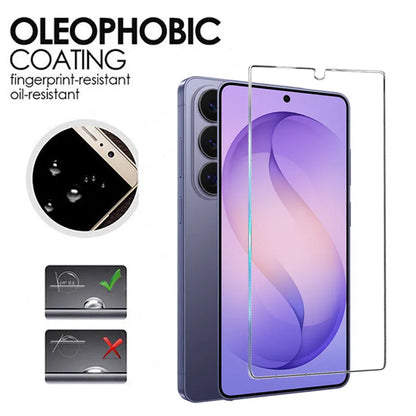 6IN1 Tempered Glass For Samsung Galaxy S26 S25 S24 Ultra S23 S22 S21 FE Plus Unlock HD Screen Protector Glass Phone Accessories