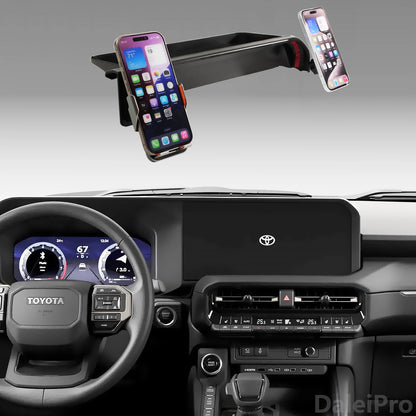 For Toyota Prado LC250 250 2024 2025 Multifunctional Storage Box Dual Phone Holder Car Magnetic Phone Holder Magsafe Charger