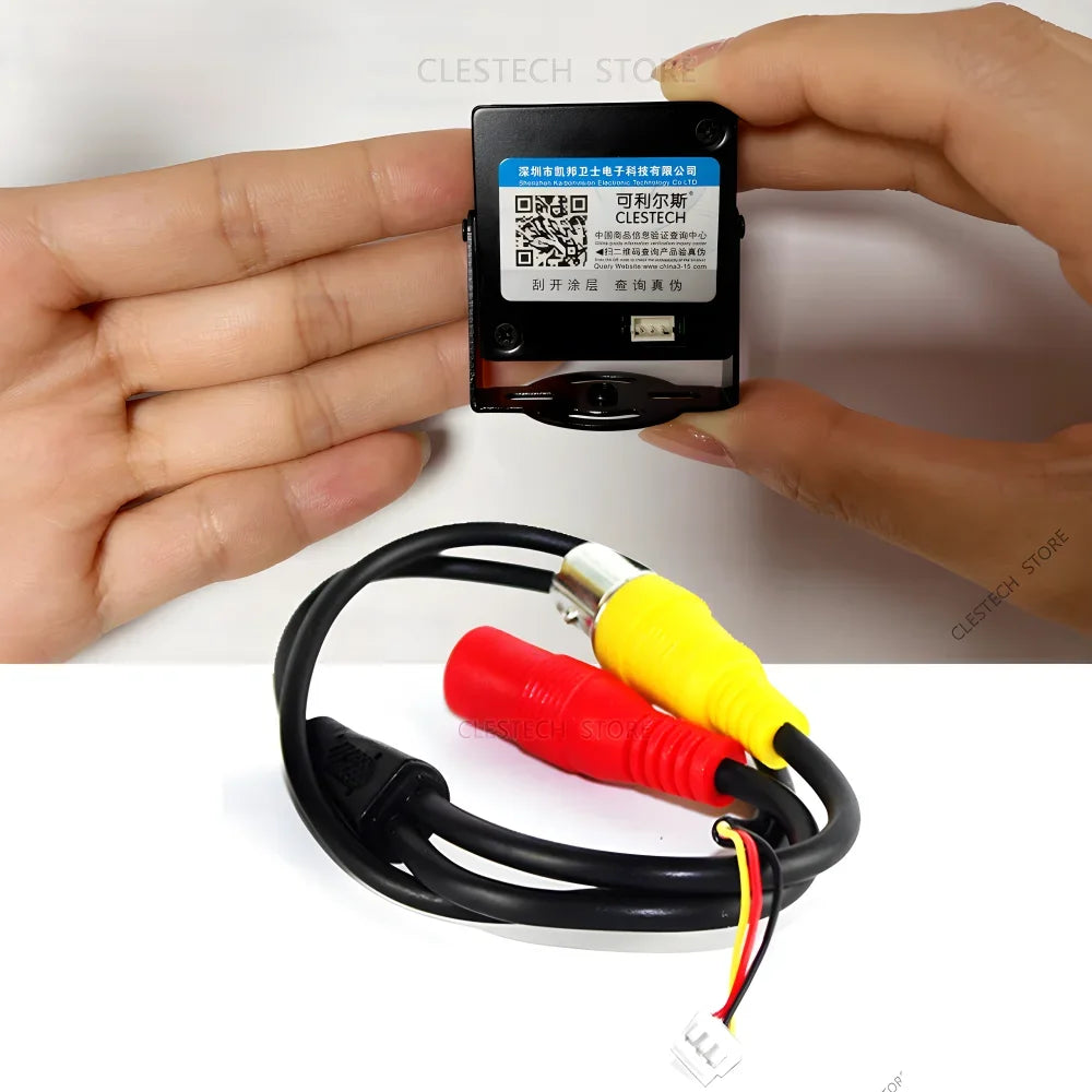 2.8mm/8mm/16mm Lens Super Small Analog HD Mini CCTV CVBS Metal Camera - Compatible TV for Home/Car Overtake with Bracket