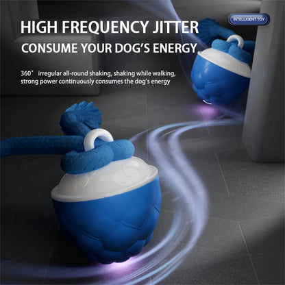 Smart Self-Rolling Electric Dog Ball with Sound Autonomous Operation Realistic Bark & Roll Chew-Resistant for Small Dog Training