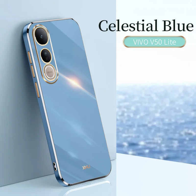 Funda Vivo V50 Lite 4g 5g Luxury Fashion Plating Case For VIVO V50 Lite Soft Slim Silicone Shockproof High Quality Phone Cover