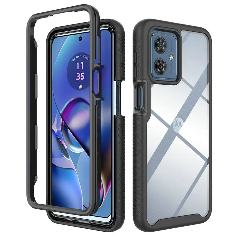 For Motorola Moto G86 Power G56 G77 G87 G55 G35 G24 G54 Power 5G Crystal Case Back Cover Moto G84 Case Phone G14 G 86 G04s funda