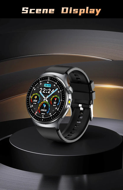 2026 New AI-Diagnosis Care Smartwatch ECG+PPG Accurate Uric Acid Blood Pressure Body Fat Five Organ Fitness Waterproof Smartwatc