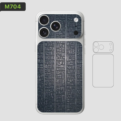 BC05 for Apple iPhone 17 Pro Max /17 Pro/Air Camera with Battery Skin Wrap 3D Colorful Rear Protective Sticker Film