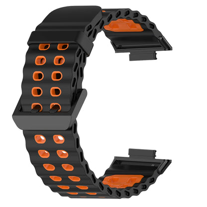 Soft Silicone Strap for Redmi Watch 6 5 4 Sports Two Tone Wristband for Xiaomi Mi Band 8 9 Pro Adjustable Rubber Wristband