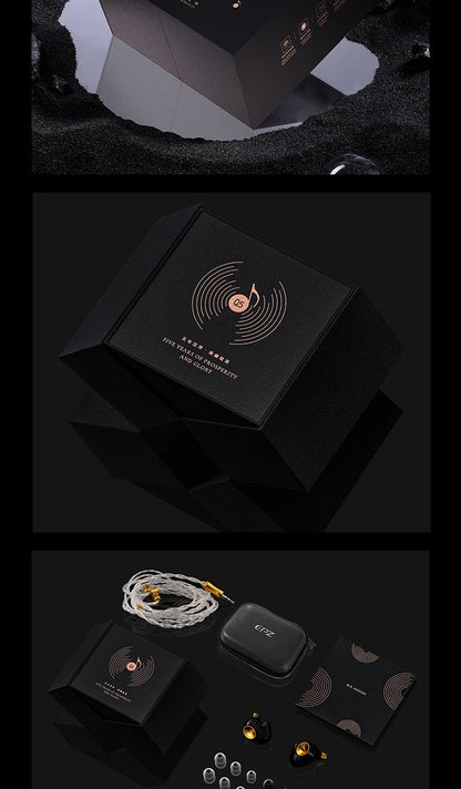 EPZ Q5 Earphones Wired HIFI Ceramic Carbon Nano Moving Coil IEM In Ear Monitor MMCX Detachable Cable Earbuds Gaming Headset