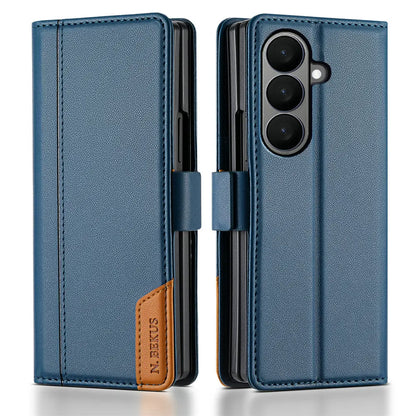Luxury Leather Wallet Cover for Samsung Galaxy Z Fold 7 5G 2025 Flip Case Magnetic Book Business ZFold 3 4 5 6 Fold7 RFID Cover
