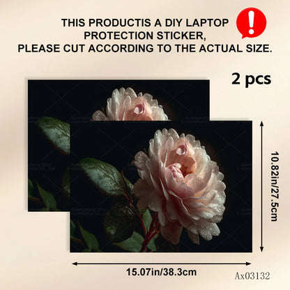 Nature and Floral Themed Laptop Stickers Self Adhesive Waterproof Anti Scratch Notebook Cover for MacBook Protective Skins