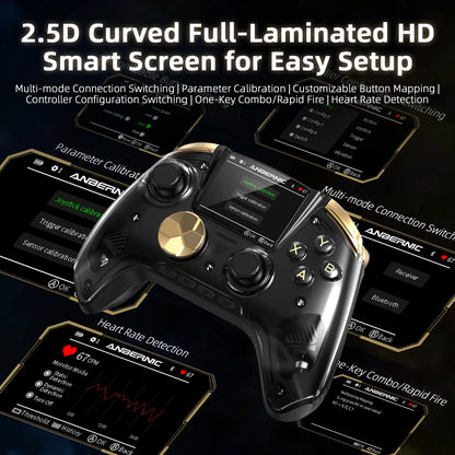 Anbernic RG G01 / RG P01 Retro Games Controller Hall Effect Triggers XBOX Gamepad for PC Android IOS Steam Linux Supports Bluetooth 5.3/Wired/2.4G Wireless