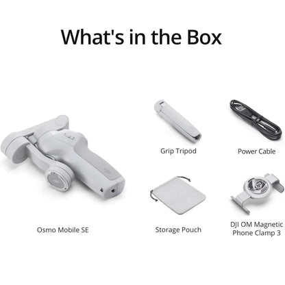 DJI Osmo Mobile SE, 3-Axis Phone Gimbal for iPhone, Android, Built-in Tripod, Selfie Stick, Gimbal Stabilizer