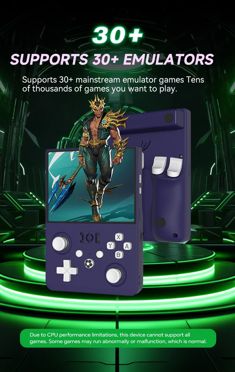 New Max2 Retro Handheld Game Console Linux System 4.5 Inch IPS Screen 64G/128G Portable Pocket Player Built-in 18000+ Games