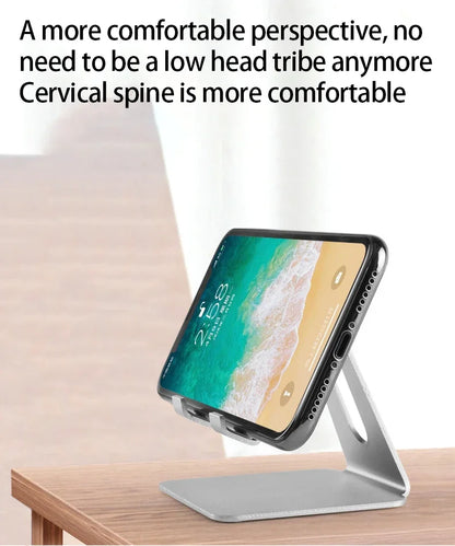 Universal Lazy Tablet Bracket Desktop Metal Mobile Phone Stand for All Smartphone iPhone Xiaomi Samung Galaxy Tab Live Mount