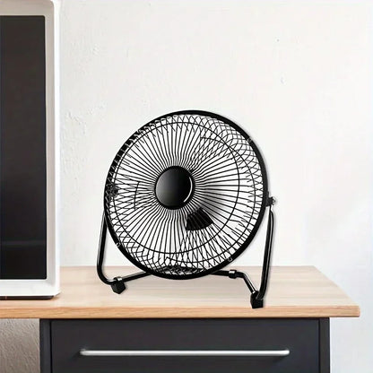 USB Powered Desktop Fan 4/6/8 Inch 2 Speed Adjustable 4 Blades 360° Rotation Portable Electric Fan for Home Office Computer