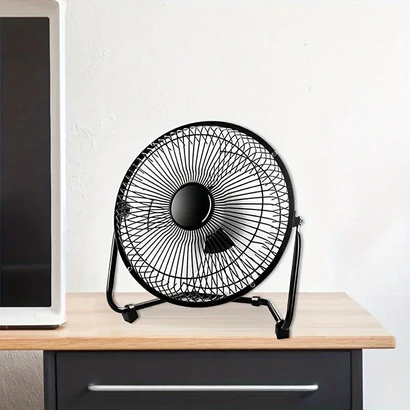 USB Powered Desktop Fan 4/6/8 Inch 2 Speed Adjustable 4 Blades 360° Rotation Portable Electric Fan for Home Office Computer