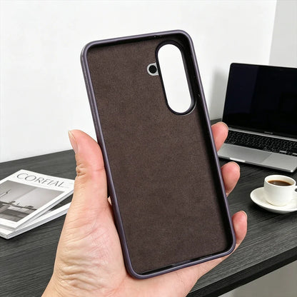 For Magsafe Case For Samsung Galaxy S26 Ultra S24 Plus S25 Edge S23 S21 S20 FE Note 20 S22 Ultra Phone Case Leather Back Cover