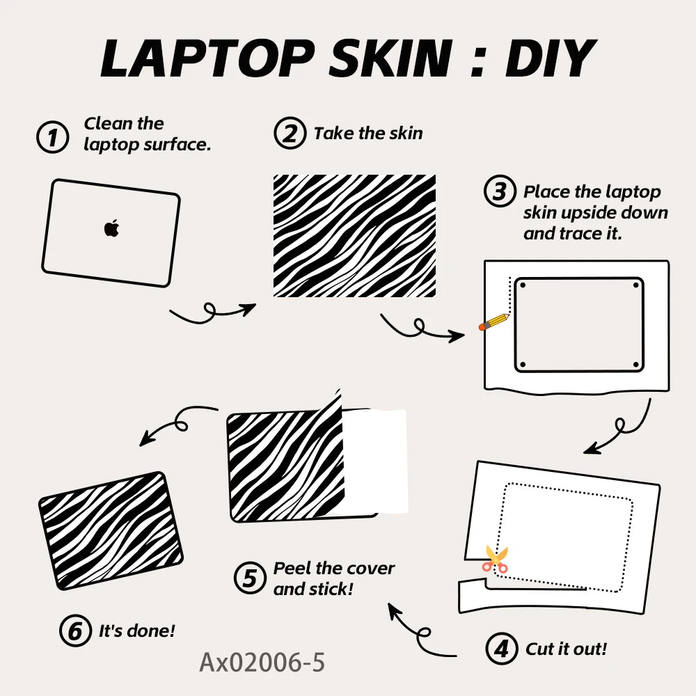 Nature and Floral Themed Laptop Stickers Self Adhesive Waterproof Anti Scratch Notebook Cover for MacBook Protective Skins