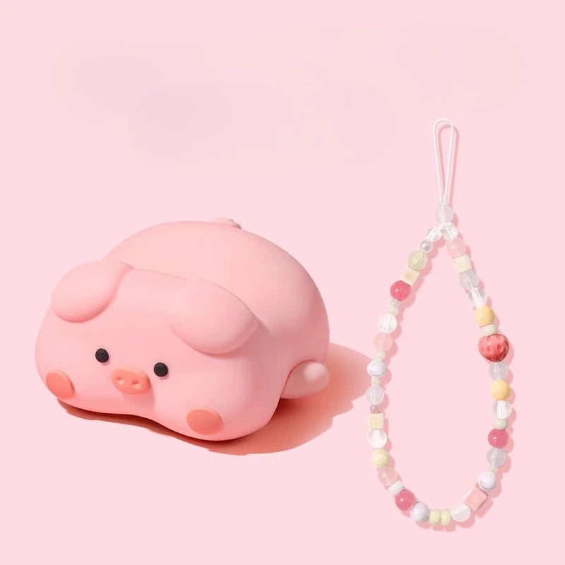 2025 Cute Kawaii 3D Pig Cover For AirPods 4 Case Cartoon Cute Earphone Case For AirPods Pro 2 3 Charging Cover Piggy Soft Case