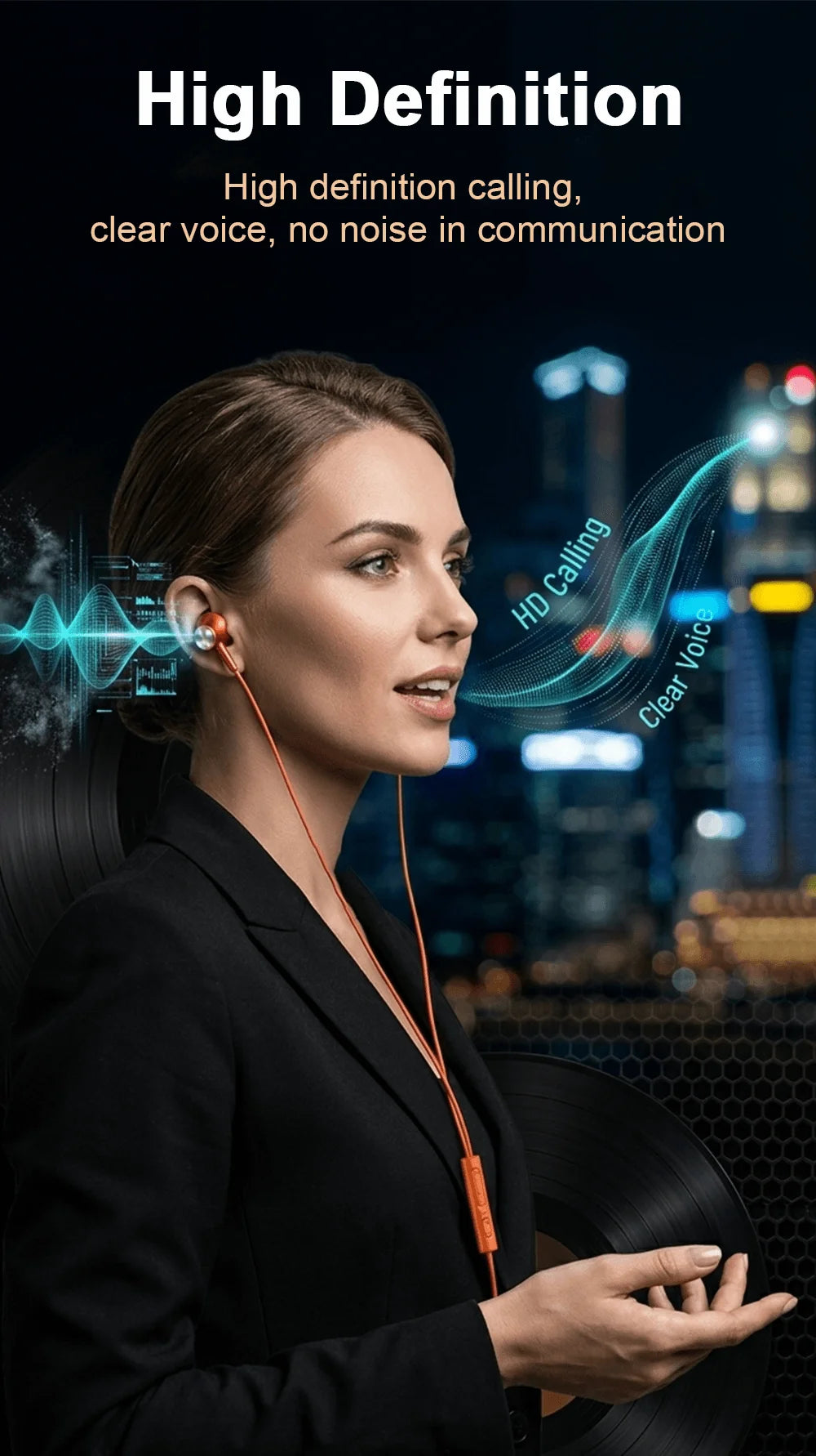 Wired Headphones For ios Android In Ear Earphones HiFi Surround Sound USB Type C Music Gaming Earplugs For iPhone 17 Pro Samsung