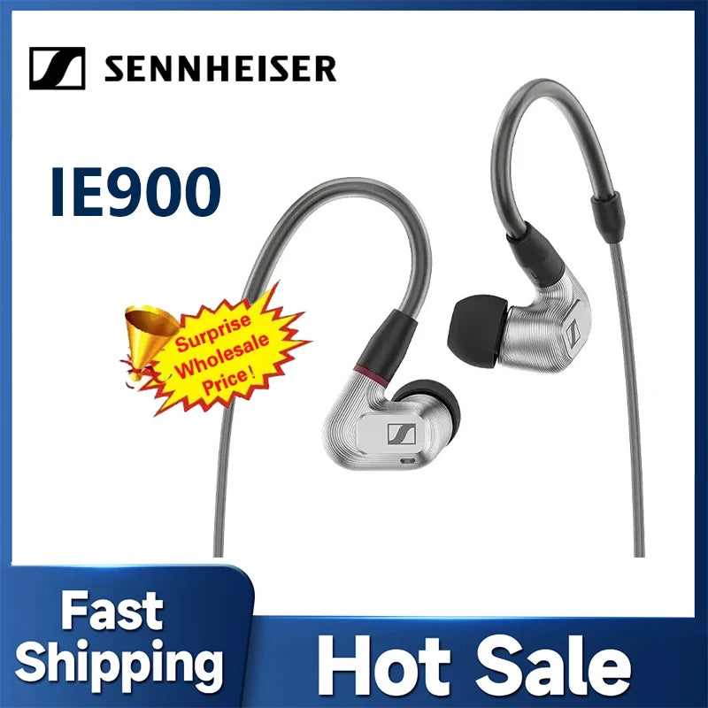 Sennheiser IE900 HiFi in Ear Monitor Earphones MMCX Detachable Cable Noise Isolation for Audiophile Studio Live Stage IE 900
