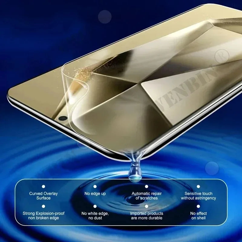 5 Pcs Hydrogel Film For Samsung S26 Ultra S25 S24 Plus FE Full Cover Screen Protector For Galaxy A57 A37 A27 A17