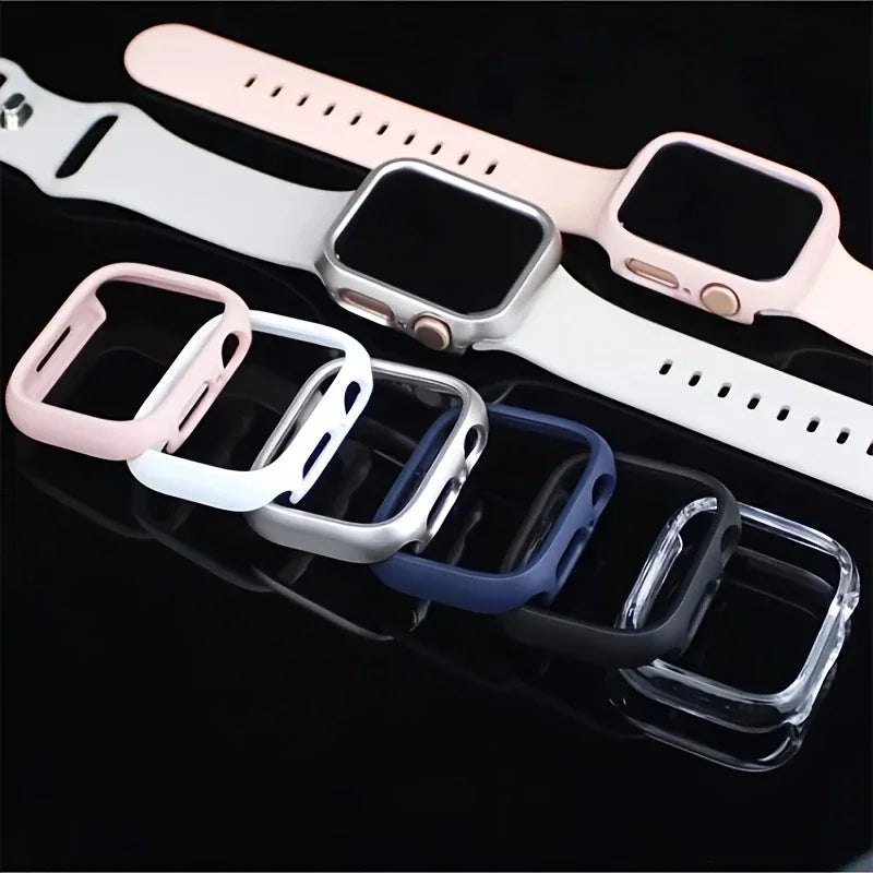 Hard Pc Bumper Case For Apple Watch case 41mm 45mm 46mm 44mm Cover No Screen Protector  Accessories iWatch Series 12 11 10 8 9