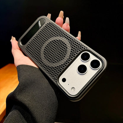 Heat Dissipation Mesh Case For iPhone 18 Pro Max 17 Pro Magnetic Case For iPhone 16 18 Pro Max 16 17 Pro Breathable Holder Cover