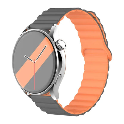 Magnetic Loop For Samsung Galaxy watch 7/6/5 pro/4/Classic/active 2 20mm 22mm band Silicone link bracelet huawei GT 2-3-4 strap