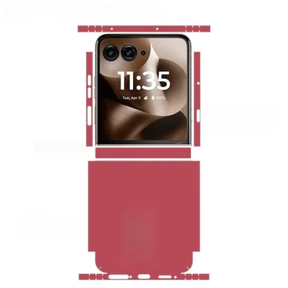 Colorful Anti-Scratch Phone Skin For Motorola Razr60 40 50 Ultra Back + Hinge Decal Matte Film For Moto Razr 40 50 Decal Sticker