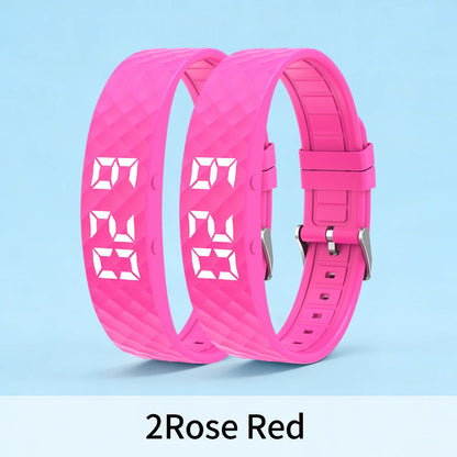 Smart Bracelet LED Digital Waterproof Smart Clock Smartband With running pedometer Monitor Smart Band Vibration Alarm Reminder