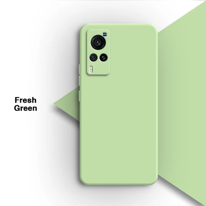 Simple Original Case Back Cover for VIVO X60 X60T Pro X60Pro Plus Pro+ X60S 5G Lens Protection Soft Square Liquid Silicone Shell