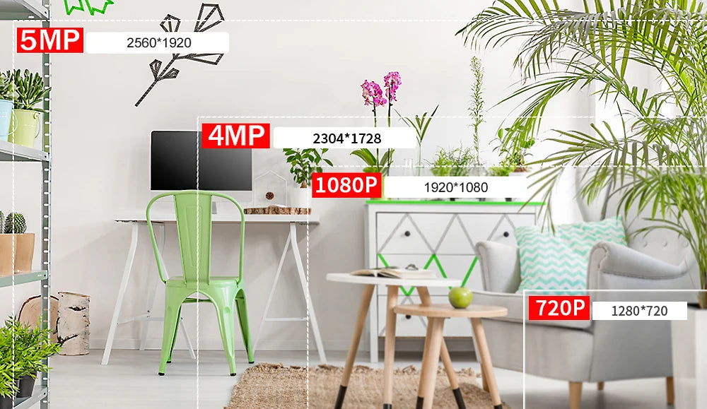 AHD Fully compatible 5MP 1080P 24H Full Color Night Vision CCTV AHD Camera Analog 4M HD Luminous Led Digital Outdoor Street IP66
