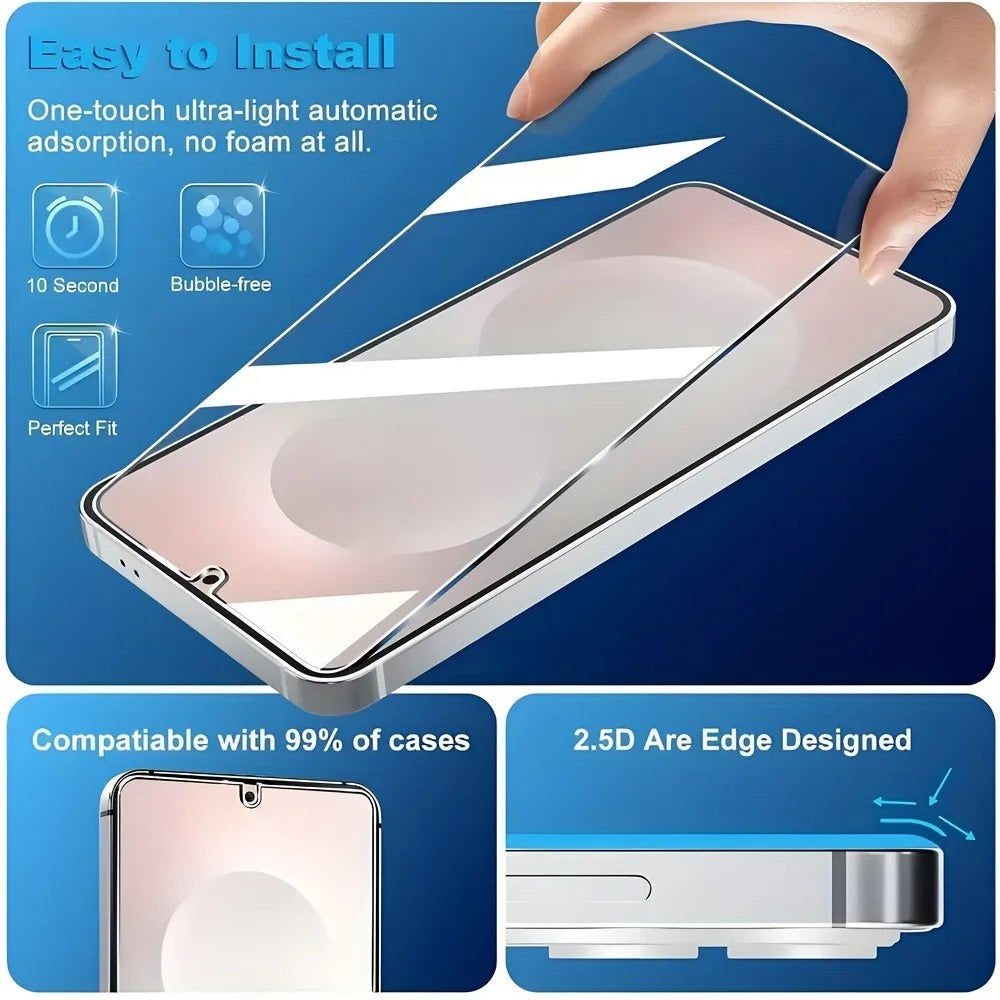 2Pcs Ultra HD Tempered Glass for Samsung Galaxy S26 S25 S24 Ultra S23 S22 S21 Plus S24 S25 FE Edge Anti-Scratch Screen Protector