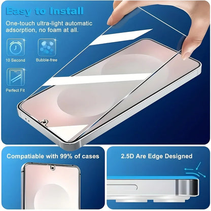 2Pcs Ultra HD Tempered Glass for Samsung Galaxy S26 S25 S24 Ultra S23 S22 S21 Plus S24 S25 FE Edge Anti-Scratch Screen Protector