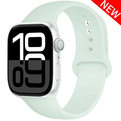 Silicone Band For Apple Watch straps 45mm 44mm 40mm 41mm 42mm-46mm sport bracelet iwatch series 8 7 6 5 SE 9 10 11 Ultra 2 49mm
